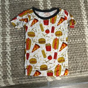 Little Sleepies 2t food pj bamboo top